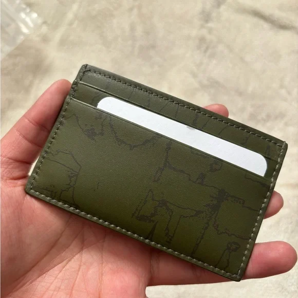 Alexander McQueen Army Green Card Holder